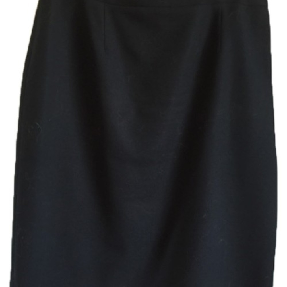 Brooks Brothers Italian Wool Pencil Skirt - Black